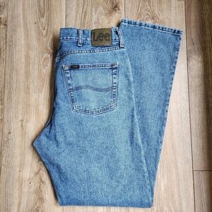 MEN'S LEE RELAXED STRAIGT LEG JEANS SIZE 38 X 34